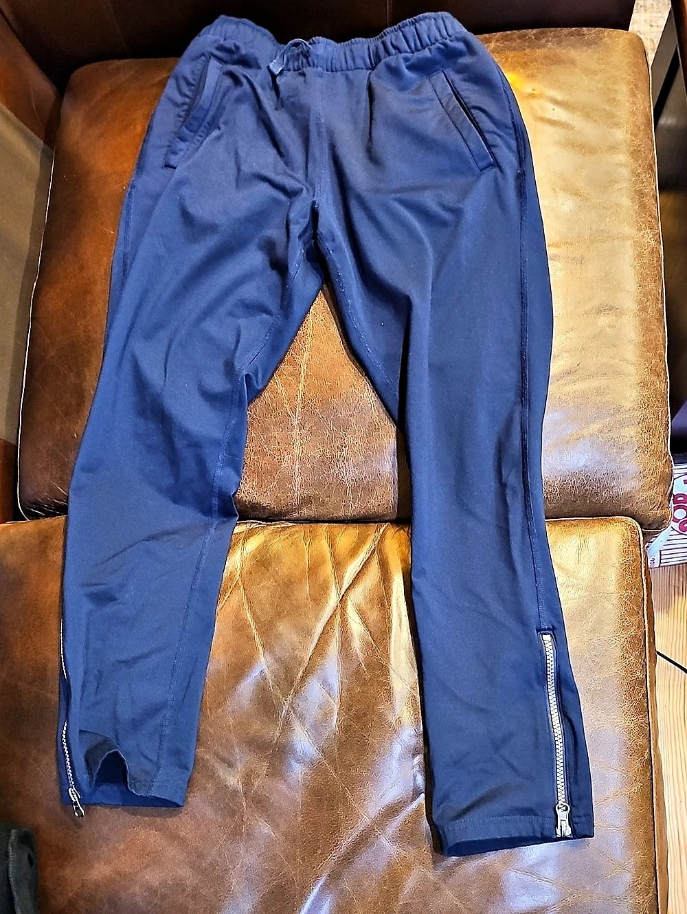 Hanna Andersson Boys Blue Zip Athletic Pants Size 150 US 12